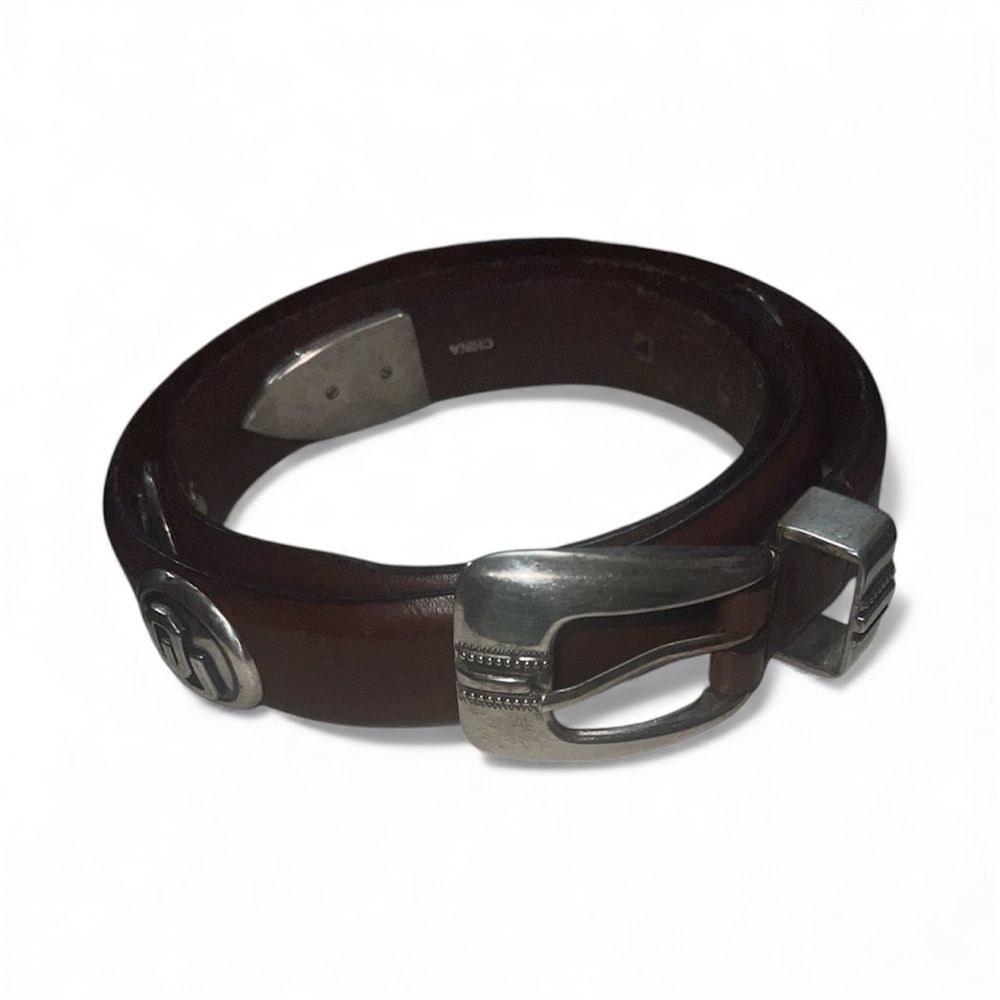 Zep-pro Oklahoma Sooners OU Leather Belt Silver Concho Western Men’s 34